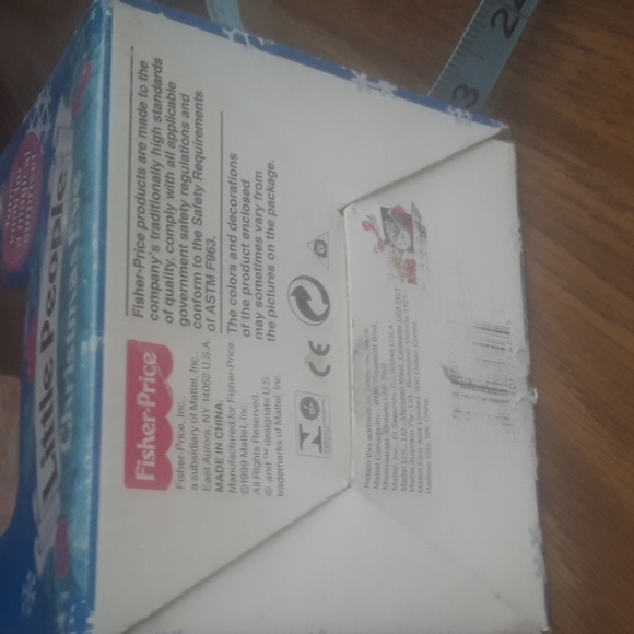 💖 Fisher Price Little People 1999 Holiday Christmas Eve Ornament 72746 New - Picture 9 of 16